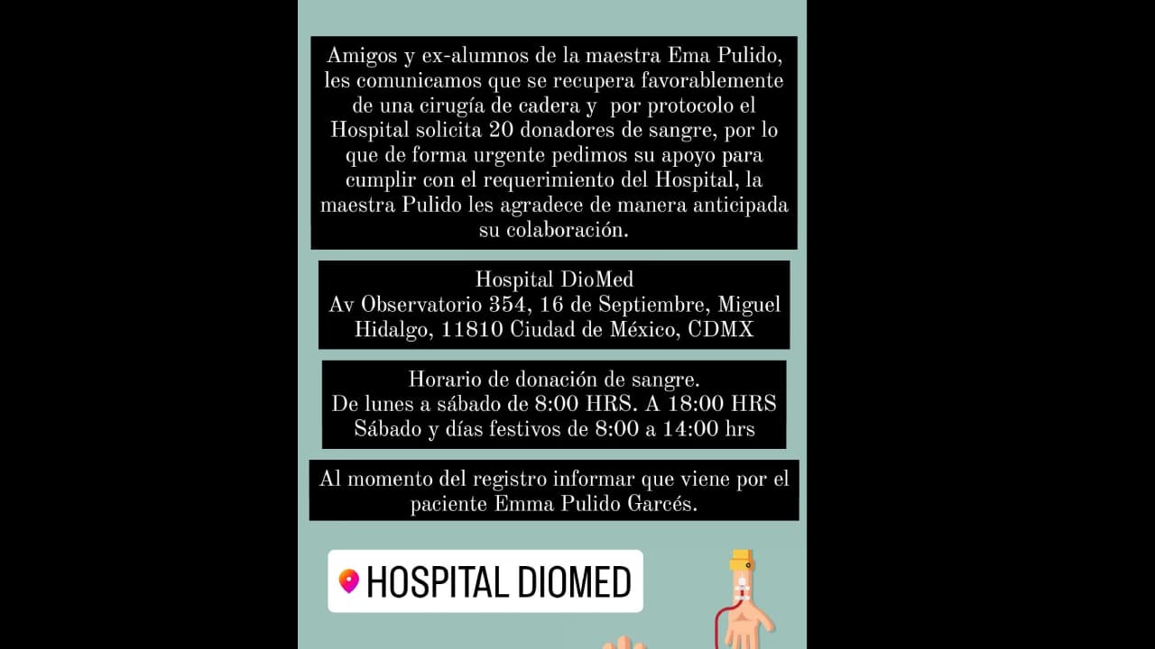 Ema Pulido informó en Instagram que se sometió a una cirugía de cadera