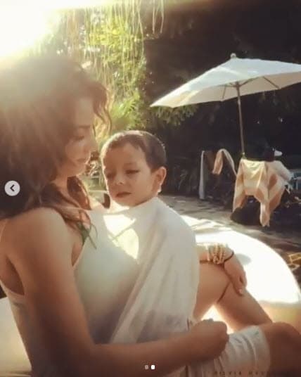 Silvia Navarro dejó ver una vez más lo grande que luce su hijo León con una amorosa publicación en Instagram.