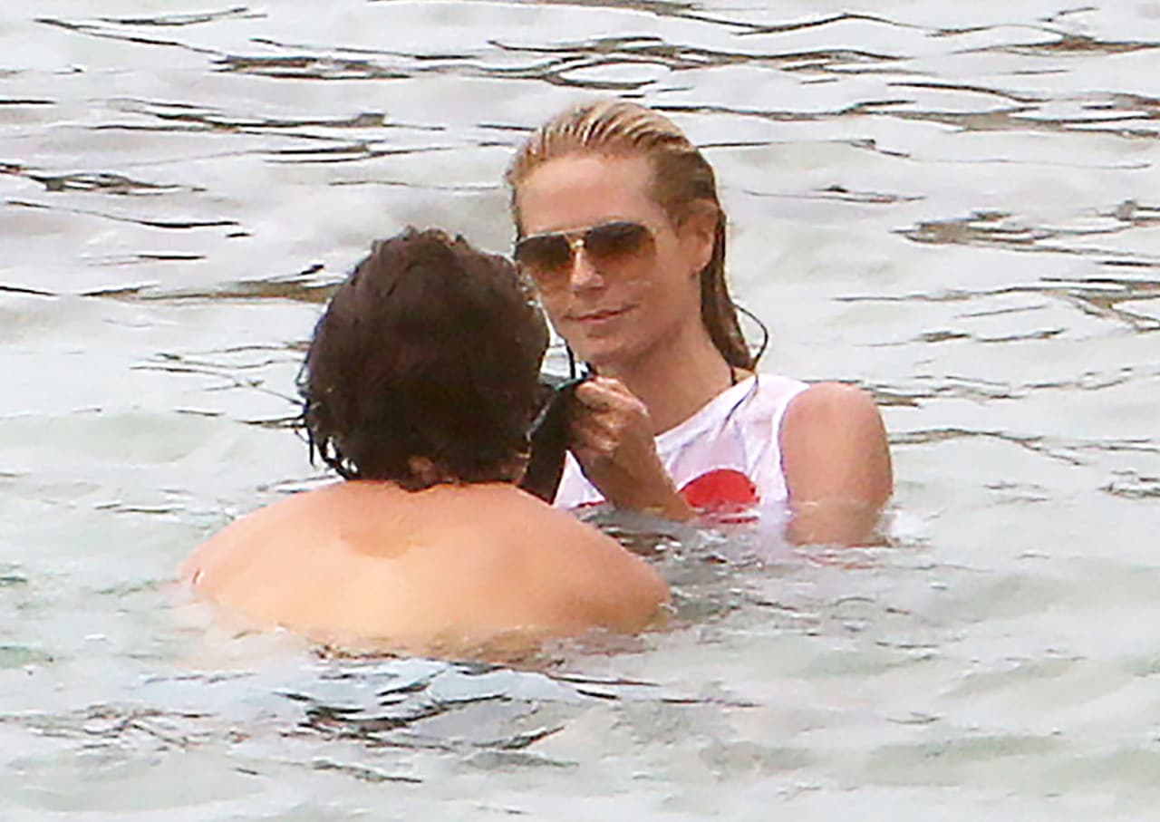 Heidi Klum no se cansa de romancear.