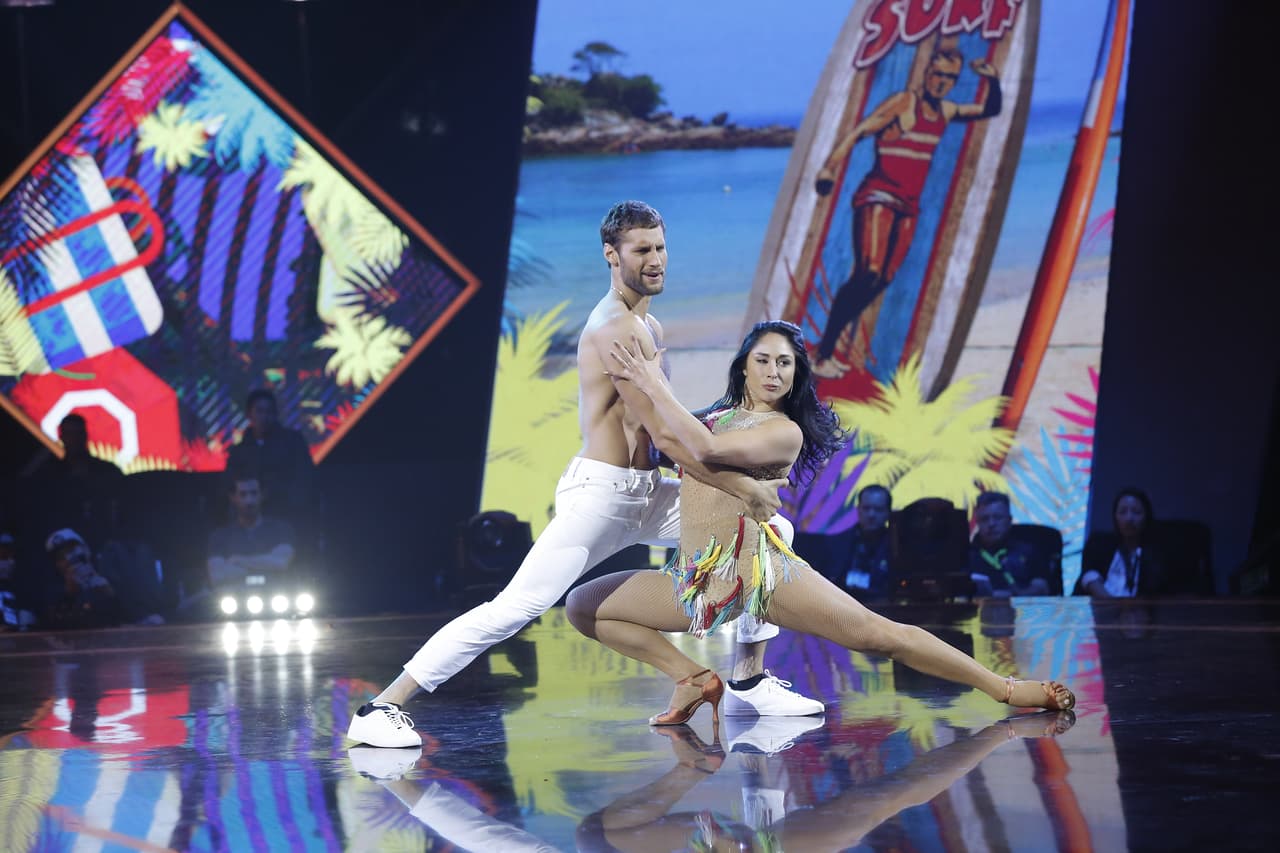 Desde el primer momento, Franco dejó al descubierto el cuerpo que llamó la atención de sus miles de seguidores en redes sociales.