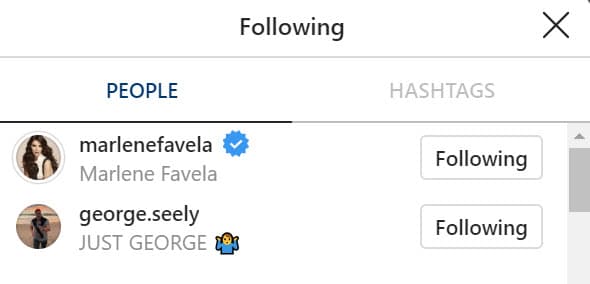 La cuenta a nombre de la bebé solo sigue a dos personas: a sus dos famosos padres. Pero 
<b>él no la sigue. </b>
<br>