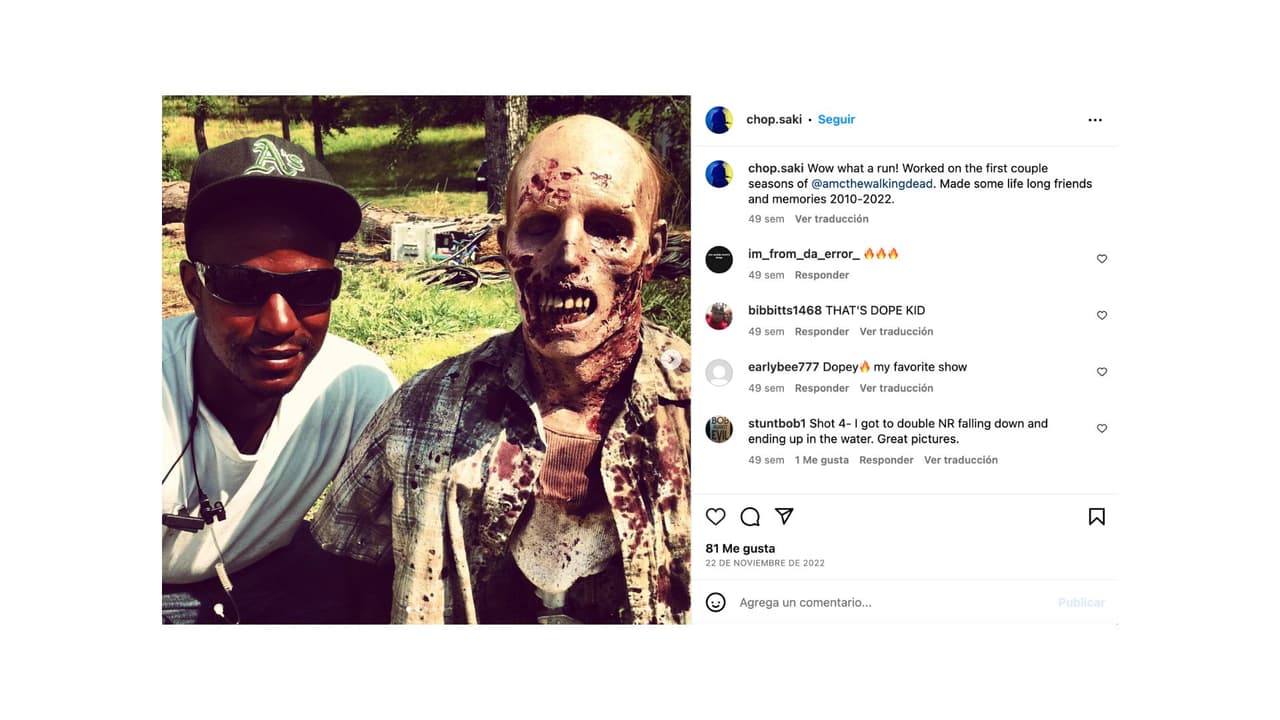 Taraja Ramsess participó en las primeras dos temporadas de 'The walking dead'.