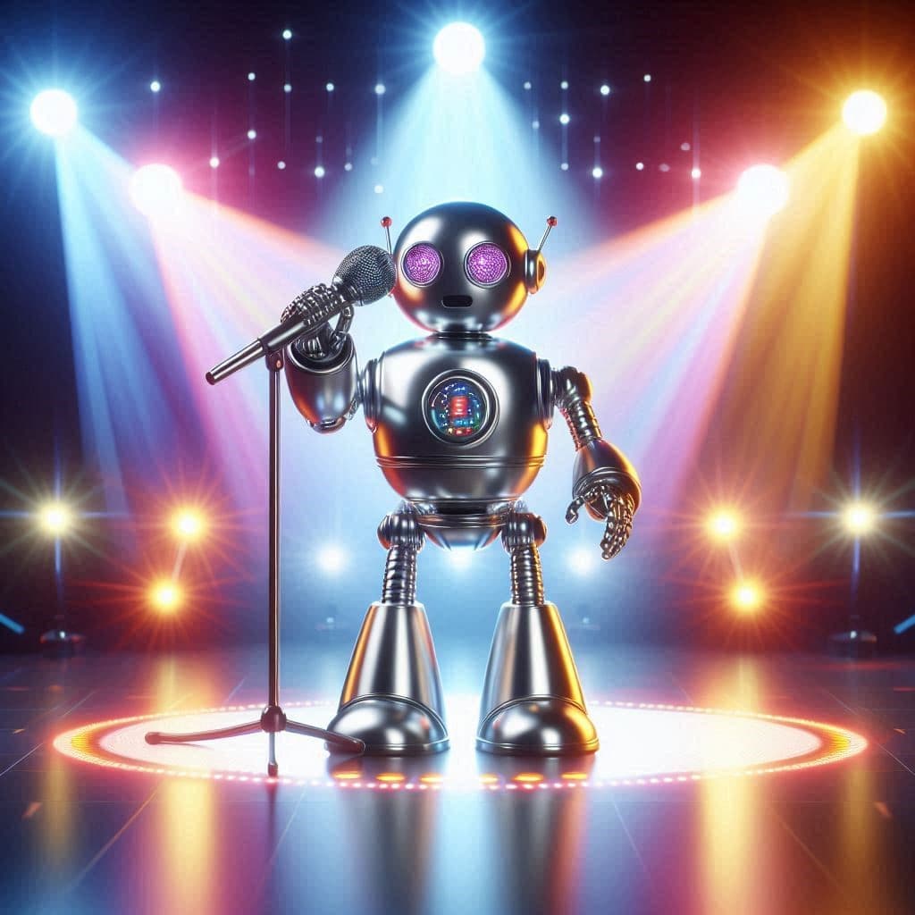 Robot cantando