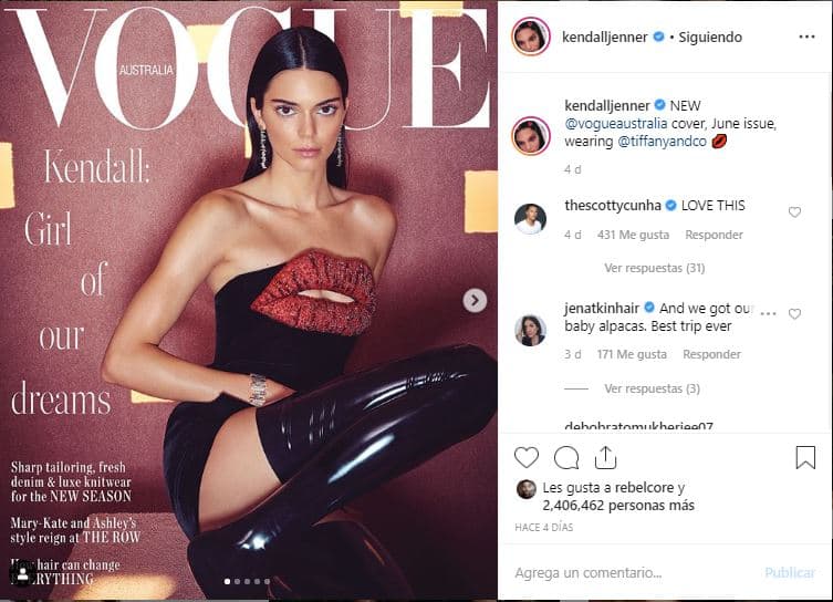 Hace una semana se dio a conocer una entrevista para 
<b><a href="https://www.vogue.com.au/celebrity/interviews/kendall-jenner-on-modelling-coming-from-a-name-and-keeping-her-relationship-private/image-gallery/0e45e1a261f70b25ca62227cfce90ddc?pos=8">Vogue Australia</a></b>, en la que Jenner, de 23 años, comentó las razones por las que había decidido mantener en privado su relación con Simmons, de 22.