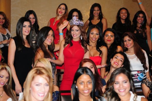 Aleyda Ortiz compartió con las chicas que audicionaron en Nueva York para Nuestra Belleza Latina 2015. ¡Y hasta consejo le dio a las chicas!