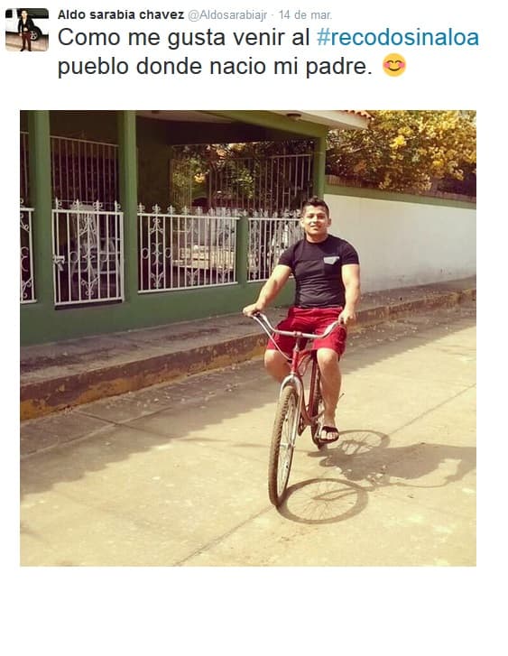 Pasear por el Recodo, Sinaloa, es para Aldo uno de los mayores privilegios, pues fue la tierra donde nació su padre.