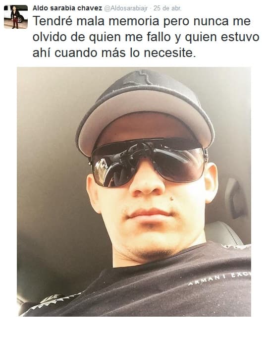 Aldo parece tomar con mucha madurez este lamentable suceso, aunque por dentro su dolor sea inmenso...