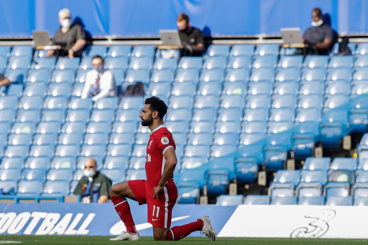 Timo Werner está muy activo durante el inicio del partido.