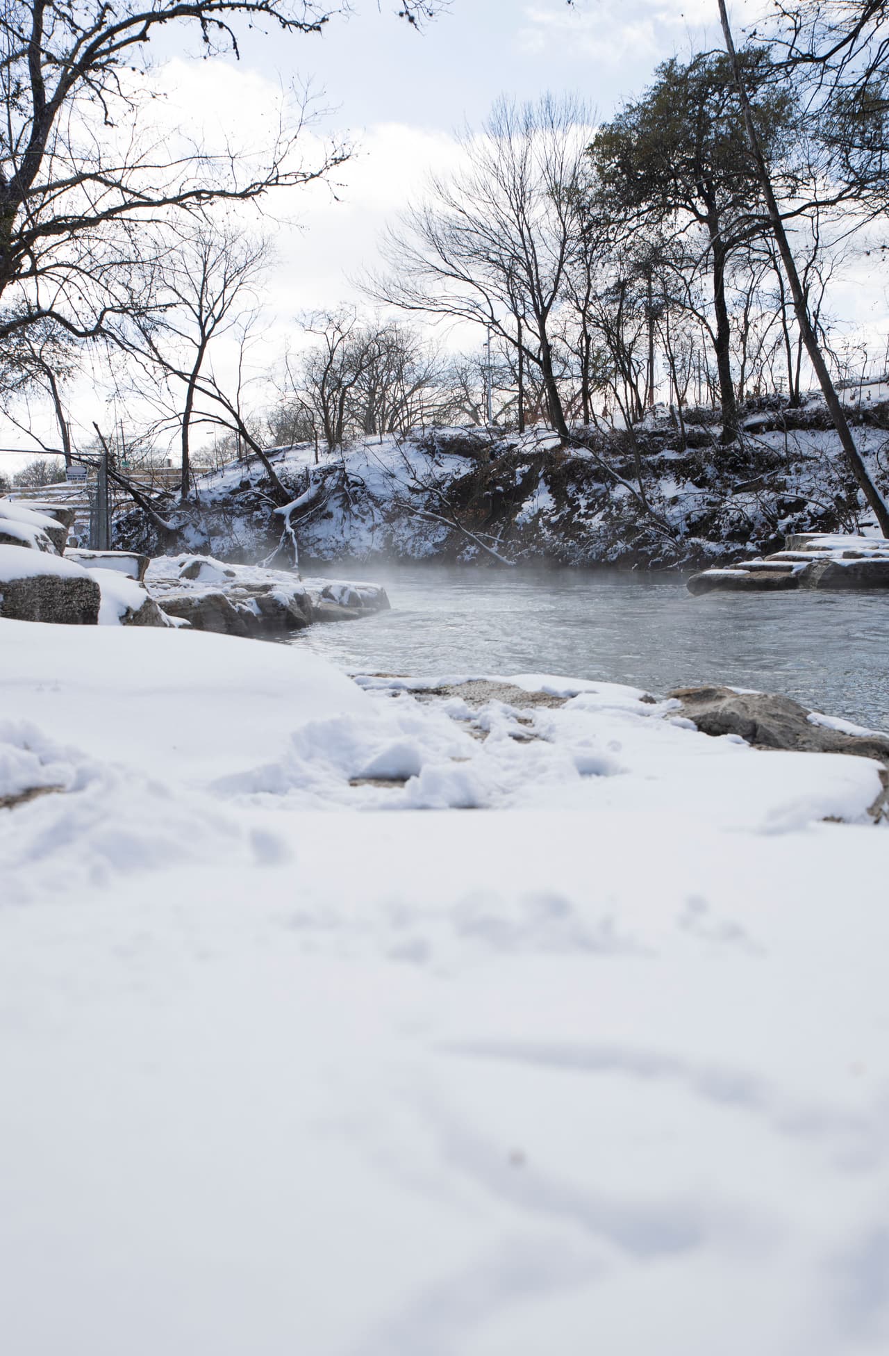 Las ciudades del centro de Texas registraron temperaturas por debajo del punto de congelación y se registraron avisos del Servicio Nacional de Meteorología.