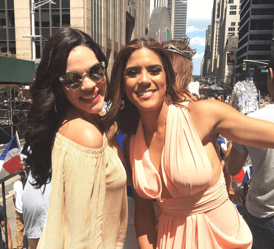 ¡De Quisqueya, dos soles! La reina de "Despierta América", Francisca Lachapel, y la de la investigación de Univision Nueva York, Yisel Tejeda.