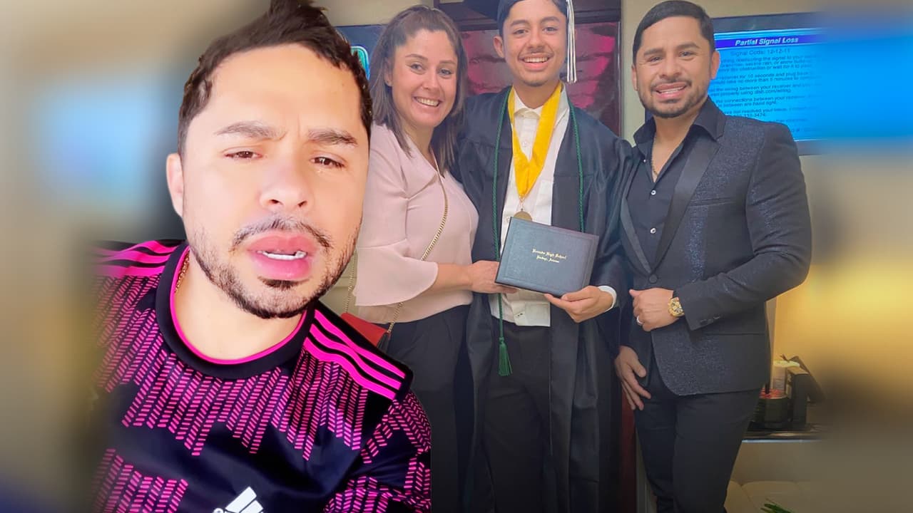 Larry Hernández amanece crudo a horas de reencontrarse con su exesposa para la graduación de su hijo mayor