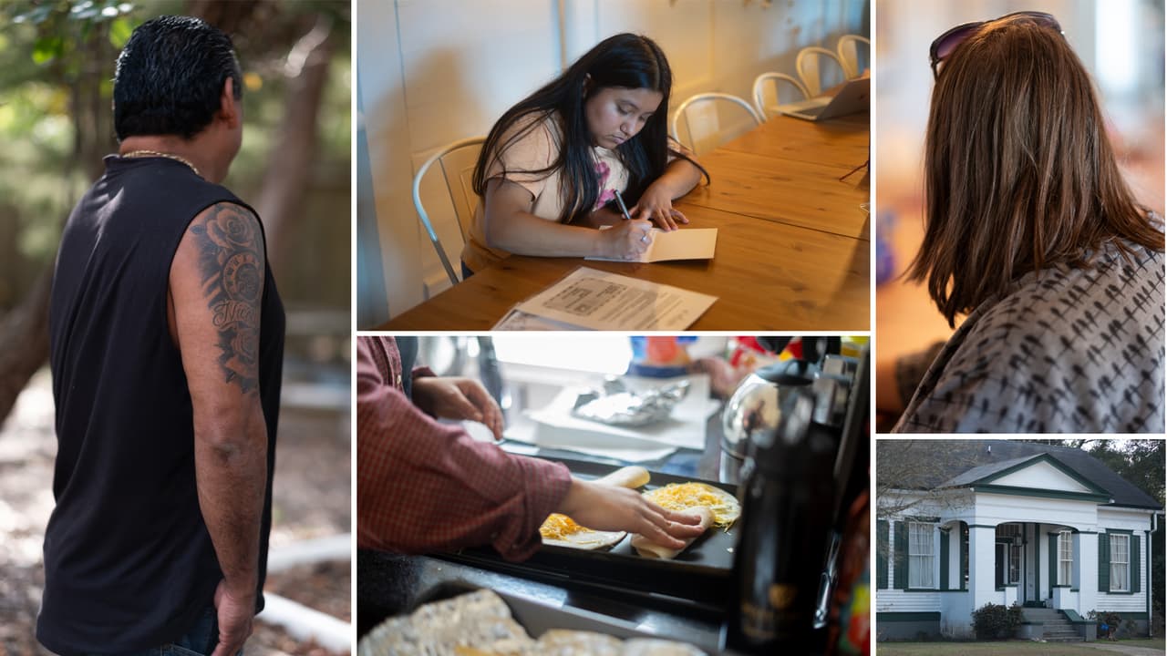 En las sombras de un centro de detención de inmigrantes, una pequeña casa ofrece refugio