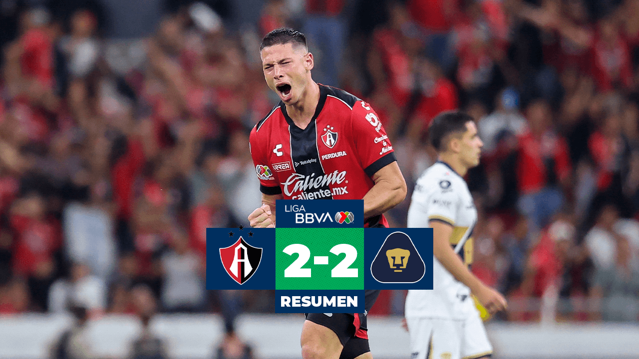 Resumen | ¡A lo Atlas! ¡En el 90' Atlas rescata el empate ante Pumas!