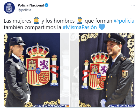 Hasta la policía española se sumó.