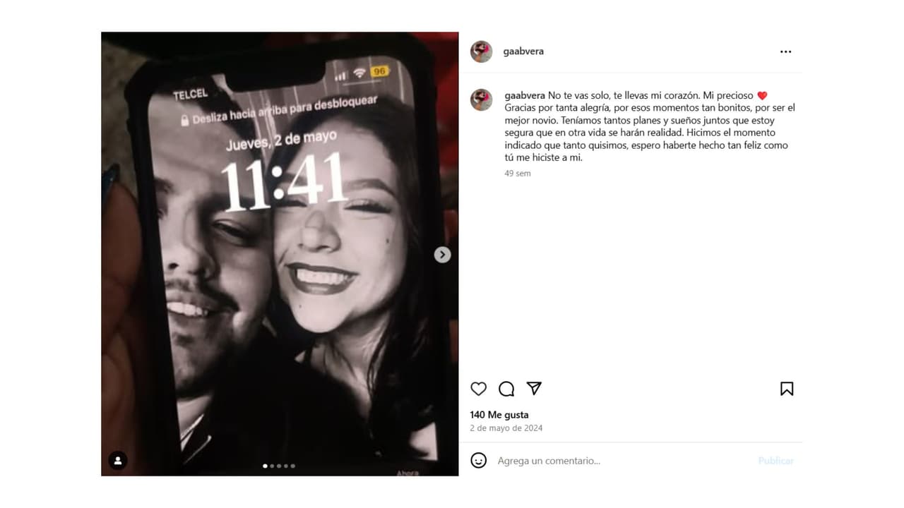 La 'influencer' enfrentó la muerte de su ex un año antes.