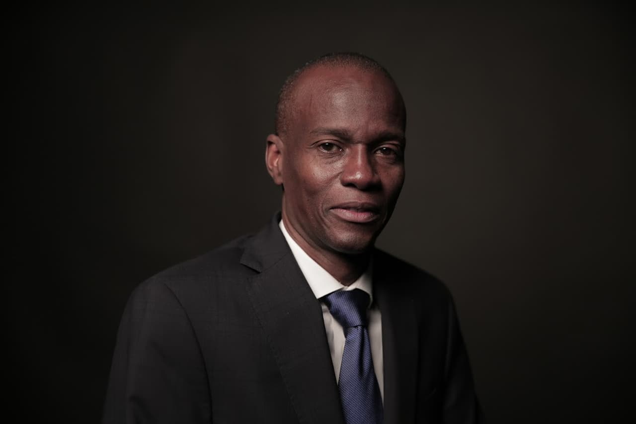 Former Haitian president Jovenel Moise during a visit to the studios of Univision, March 10, 2016.