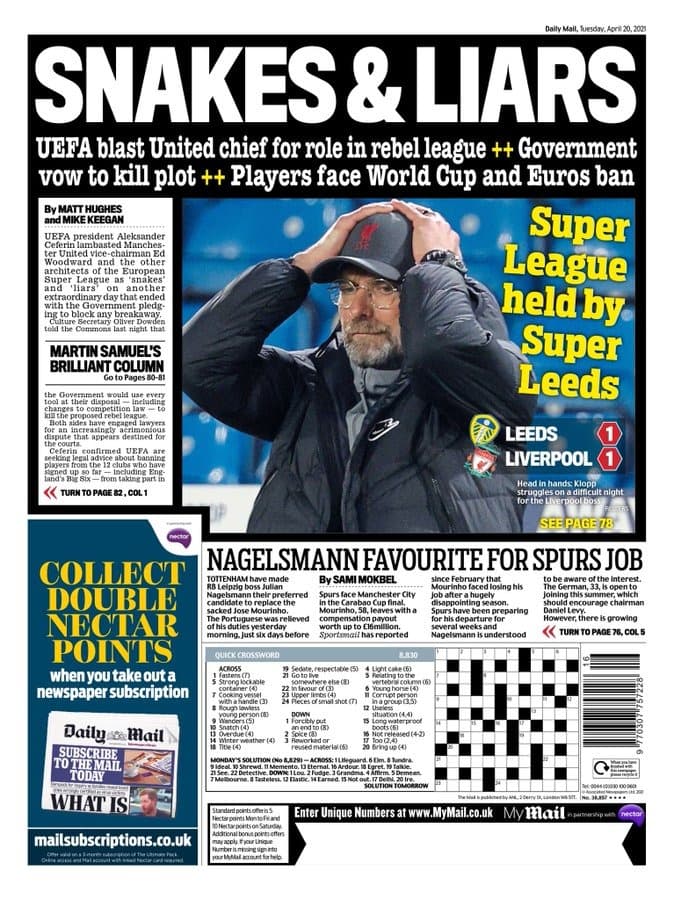 Estos son algunos encabezados de los medios de comunicación.