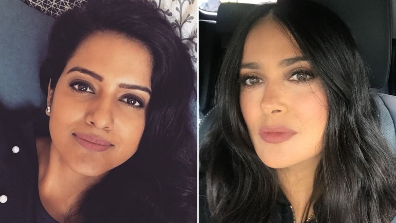 Vishakha es una celebridad india muy parecida a Salma Hayek