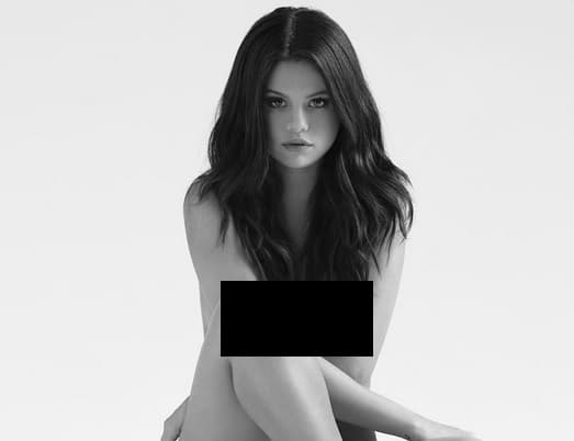 Hasta para la portada de su disco 'Revival' regaló a sus fanáticos un lindo topless.