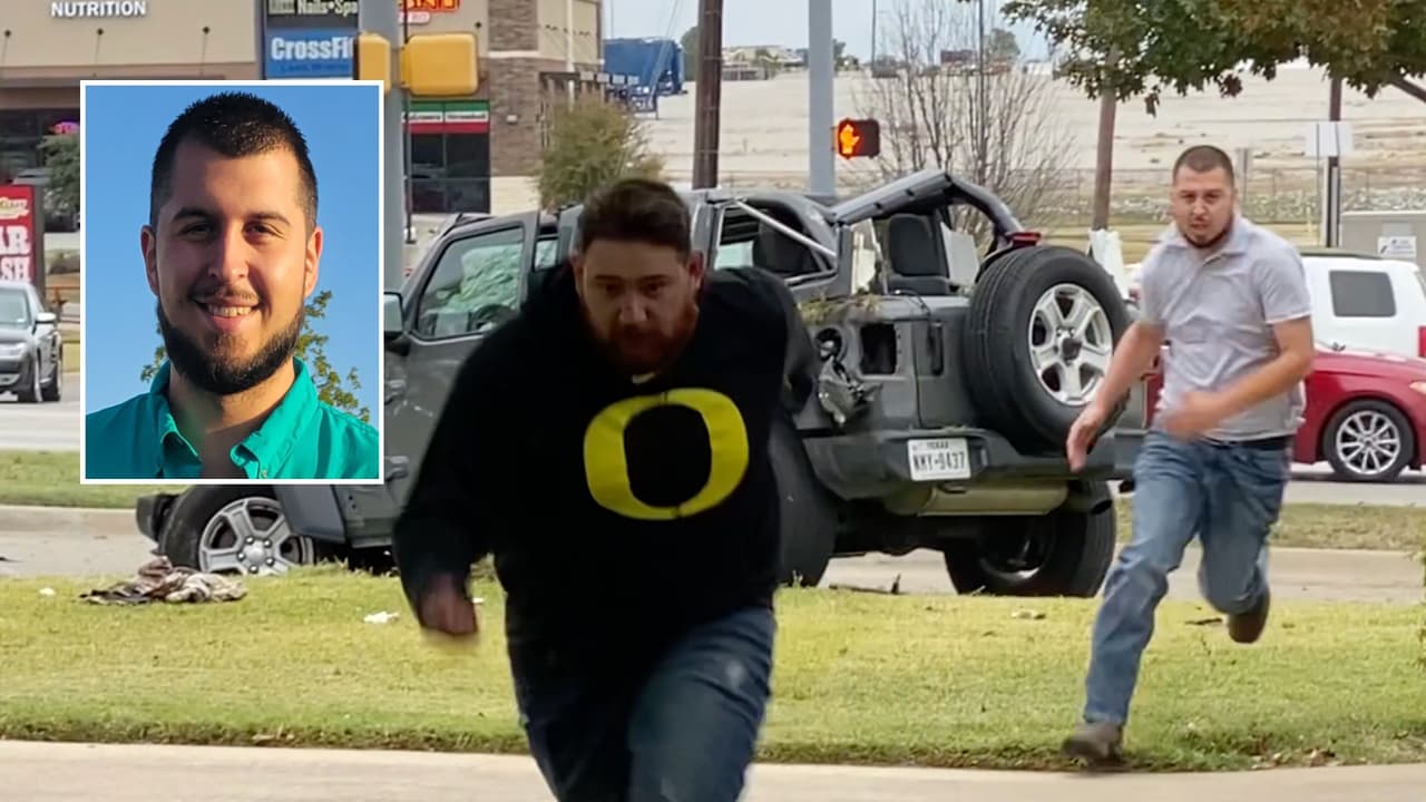 “Fue mi instinto”: dice Justin González, el hombre que detuvo al conductor ebrio que chocó y mató a policía en Texas