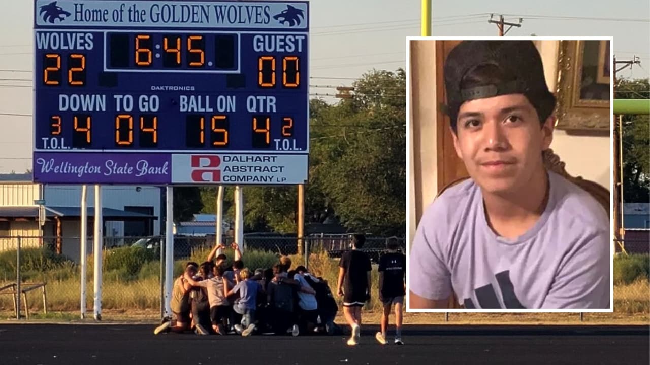 Yahir Cancino murió tras recibir un golpe en la cabeza en un partido de fútbol americano en Dalhart, Texas