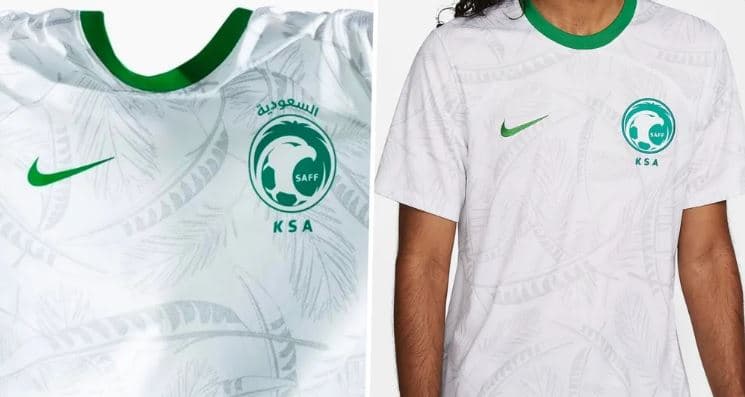 ARABIA SAUDITA, LOCAL. Las distintas marcas patrocinadoras se han lucido con los diseños para el Mundial Qatar 2022.