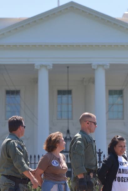 Entre los arrestados en la marcha había inmigrantes indocumentados.