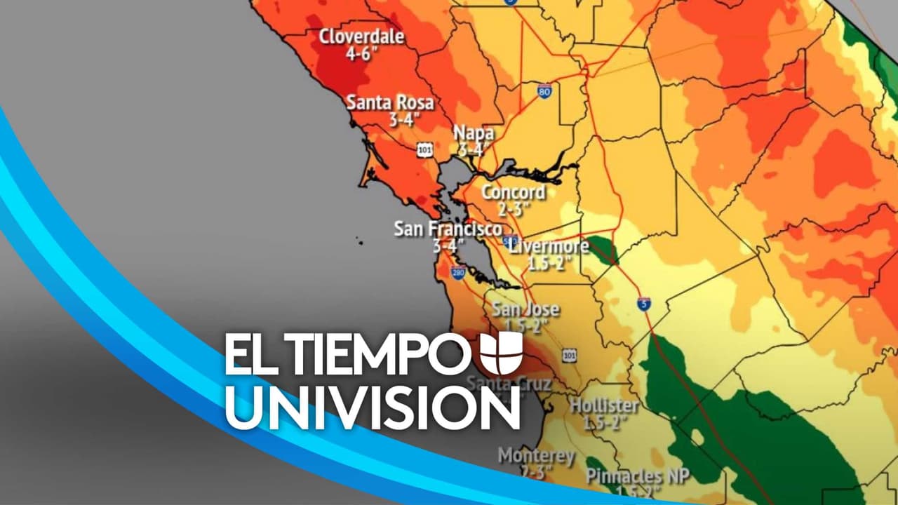Se acerca un río atmosférico con intensas lluvias y posibles inundaciones en la Bahía