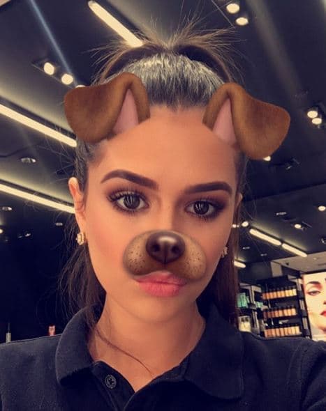 Esta foto resalta la mirada de Wendy.