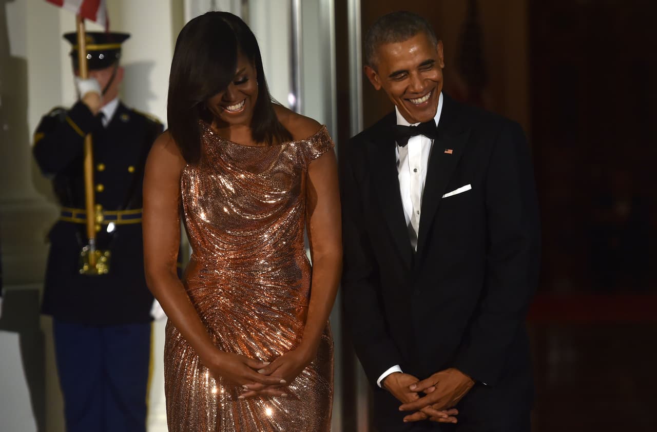 La última cena de estado que los Obama ofrecieron en la Casa Blanca fue en honor al mandatario italiano Matteo Renzi y su esposa Agnese Landini en octubre del 2016.