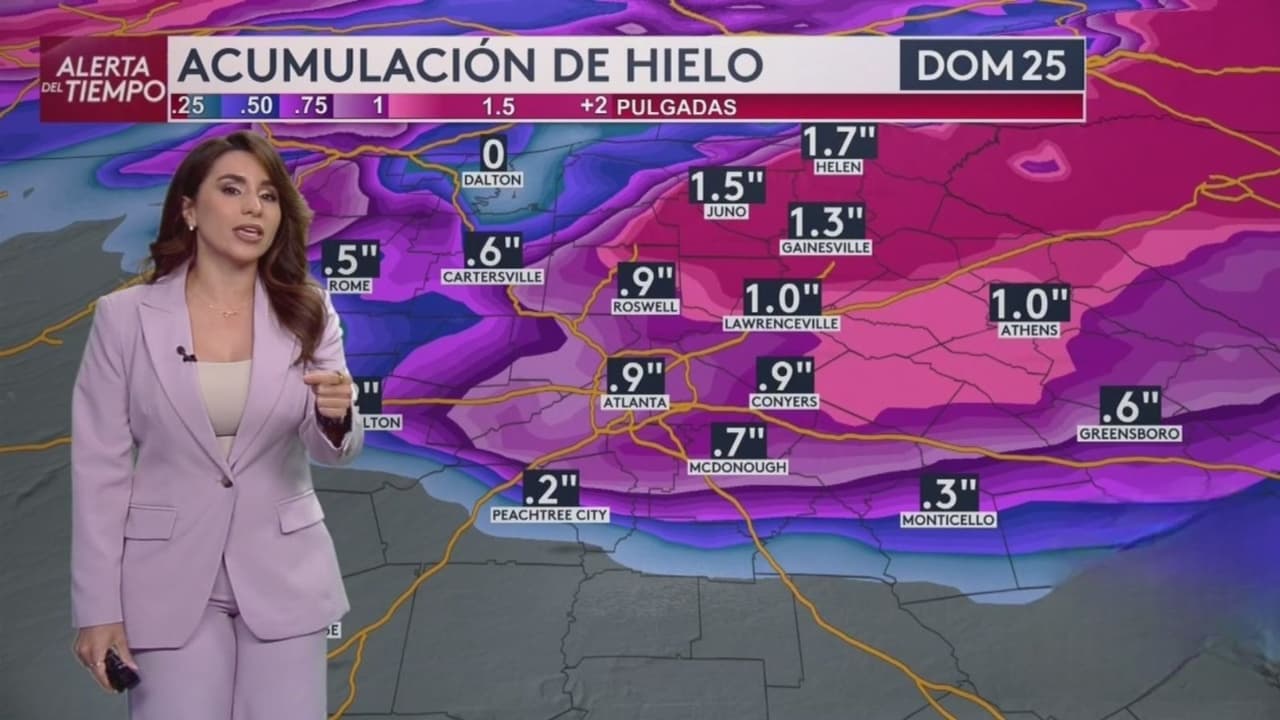 Cuándo comenzarán a sentirse los efectos de la tormenta invernal en Metro Atlanta