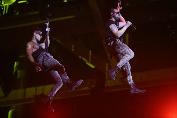 En el segundo día de ensayos un par de galanes bajaron desde el aire, ¿de quién se trataba? ? ¡De Chino y Nacho!