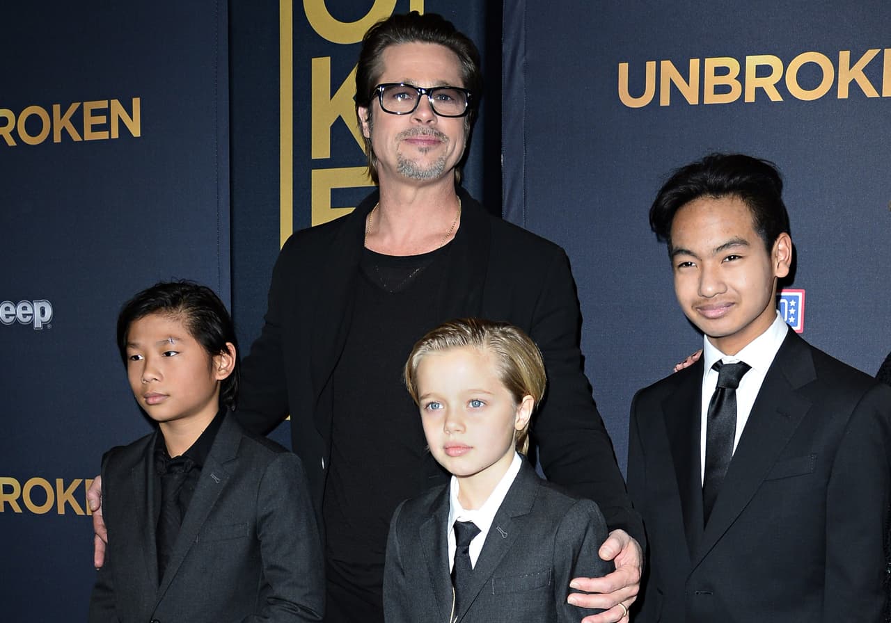 Brad Pitt y sus hijos