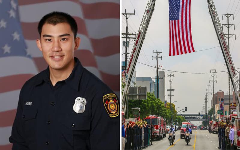 Bombero de Los Ángeles fallece luego de caer de una escalera durante un entrenamiento