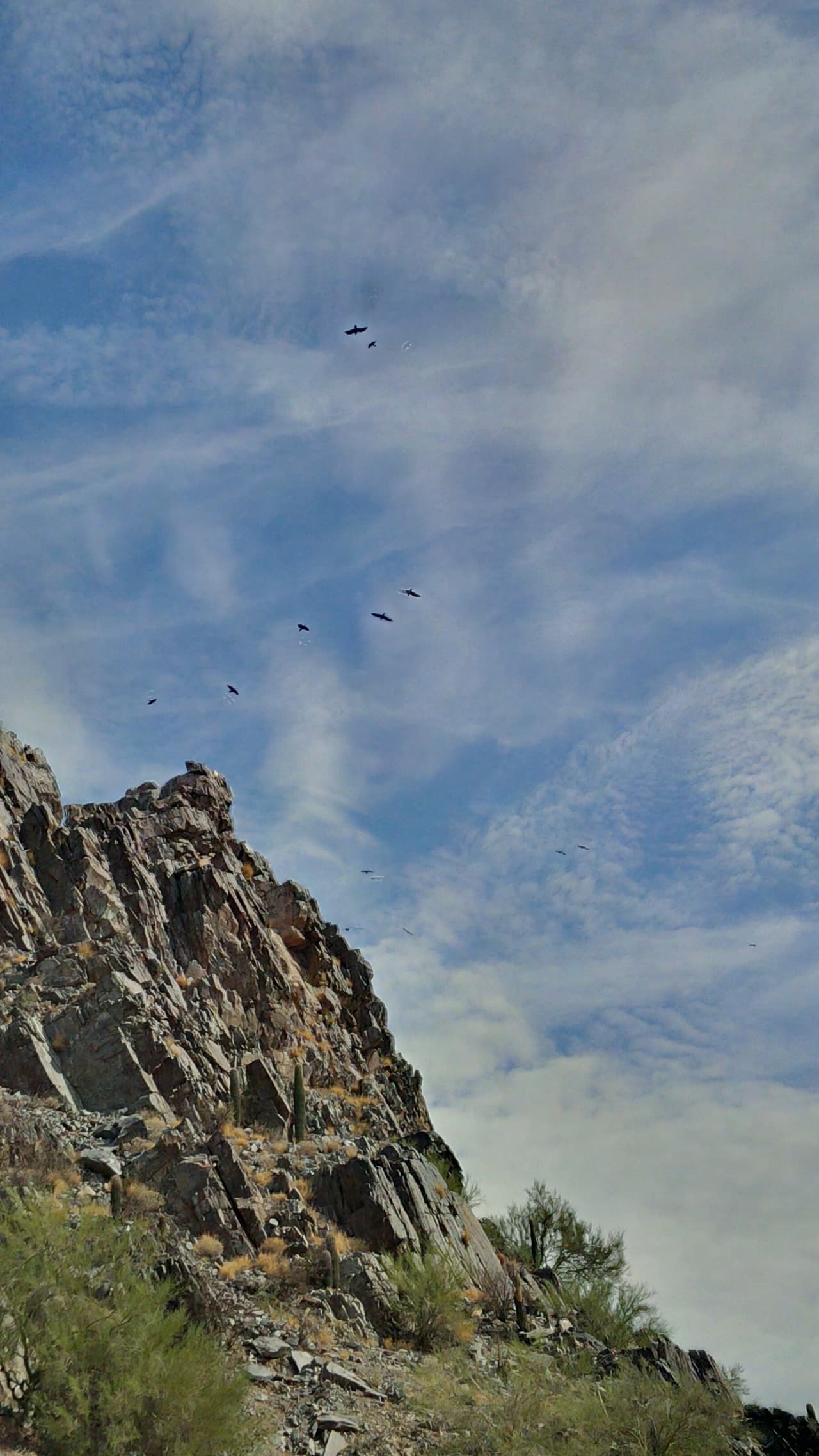 Una fuerte tormenta azota a varias áreas del Valle, y a pesar de las advertencias, algunos se han aventurado a la montaña Piestewa Peak, donde el cielo amaneció despejado, pero rápidamente el monzón llegó a nublarlo.