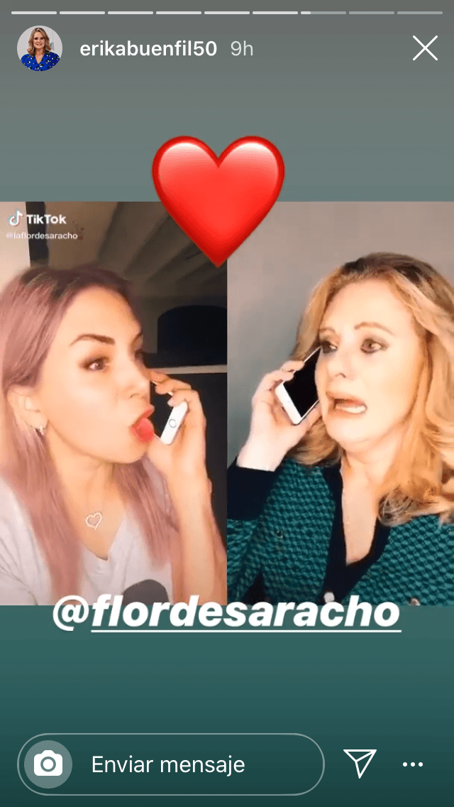 La estrella de 
<b><a href="https://www.univision.com/shows/te-doy-la-vida" target="_blank">Te Doy La Vida</a></b> reveló en una entrevista telefónica con el show 
<b><a href="https://twitter.com/deprimeramano/status/1257791049642229760?s=21" target="_blank">'De primera mano'</a></b>, transmitida el martes 5 de mayo, que su único hijo no la dejó publicar el video y fotos que ella pretendía para responder al famoso reto viral. 
<br>