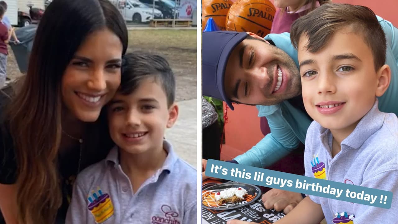 Con varios pasteles y quesillo, Jencarlos Canela y Gaby Espino festejan 8 años de Nick, el fruto de su amor