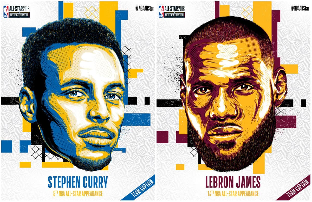 Capitán Lebron contra Capitán Steph para el Juego de las Estrellas del 2018