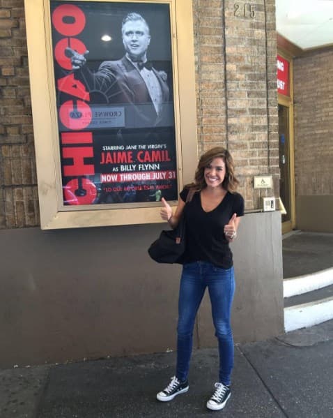 Karla compartió su emoción de poder ser parte por una noche del famoso musical Chicago.