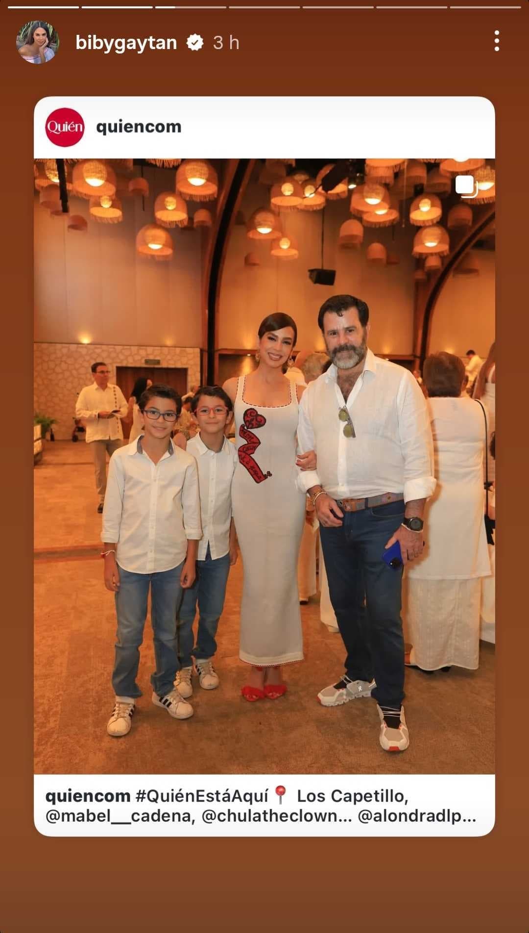 Biby Gaytán presumió esta imagen en su Instagram.