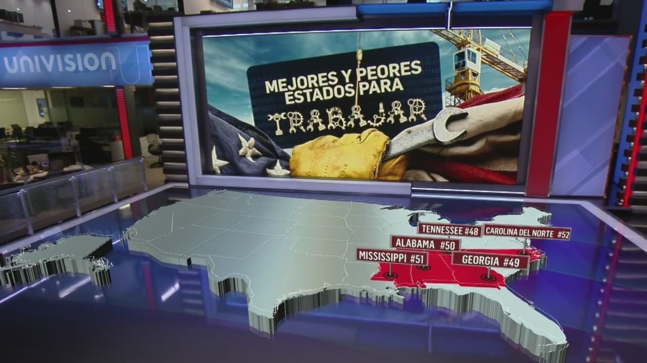 Te mostramos en realidad aumentada los estados con mejores y peores condiciones laborales en EEUU