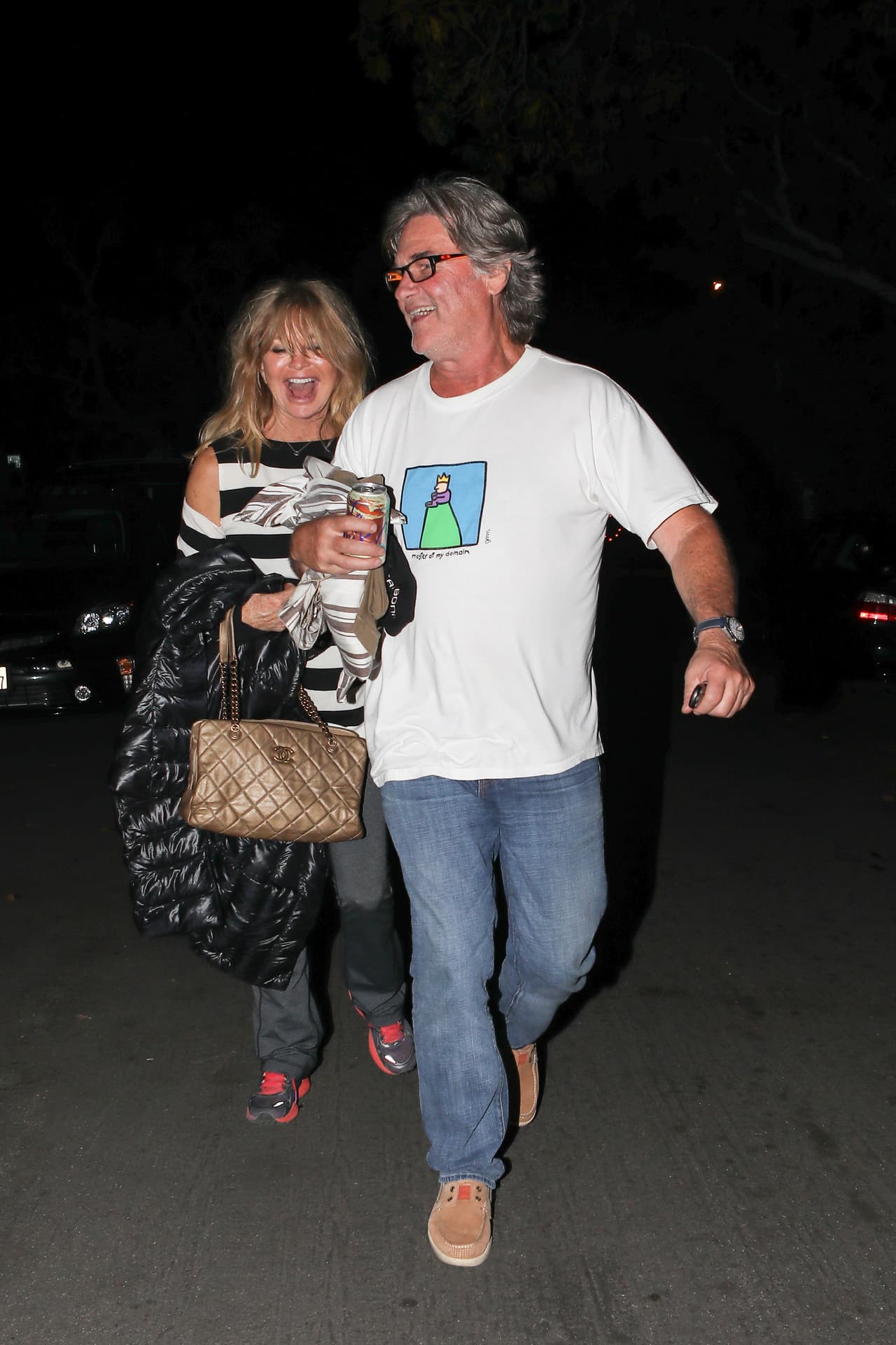 Y no podía faltar Kurt Russell, su pareja.