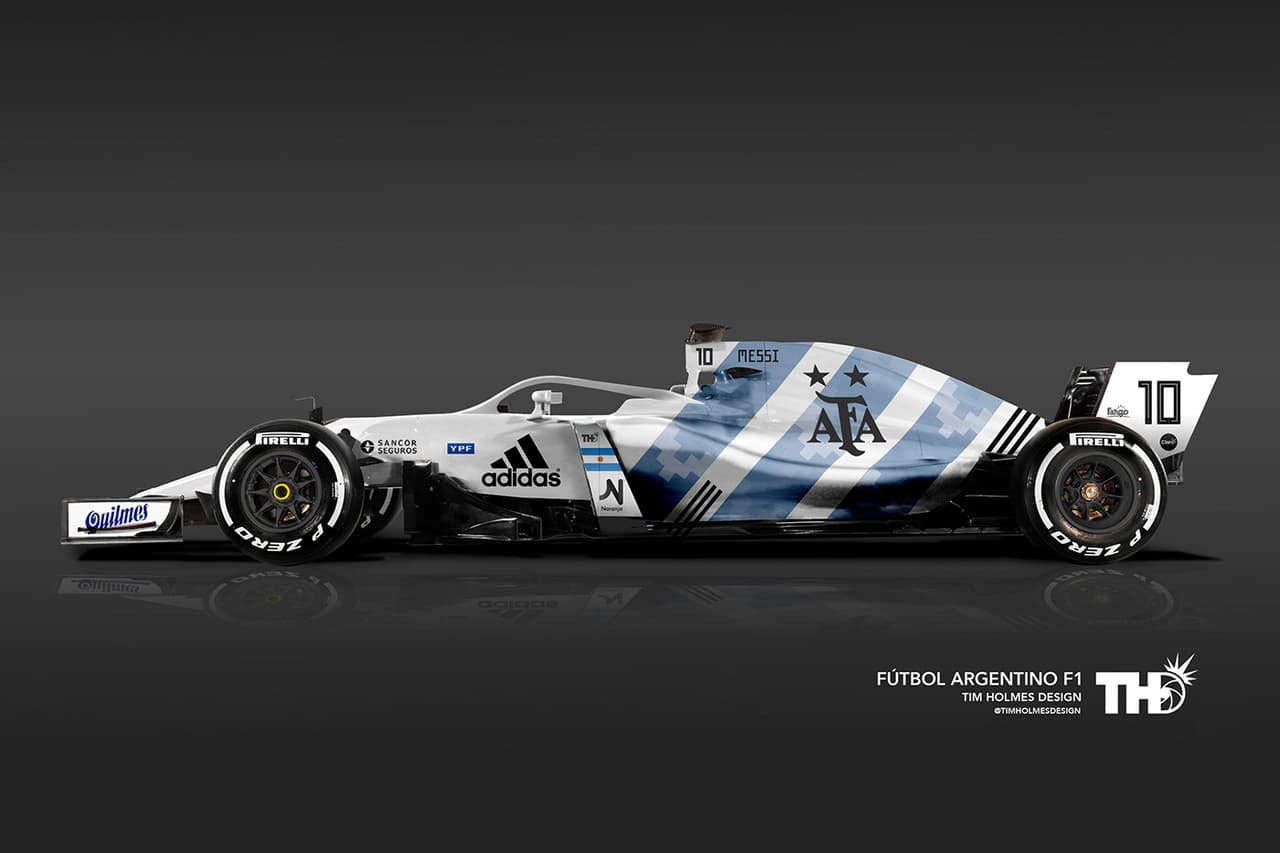 <b>Argentina</b>
<br>En el caso de Argentina, retoma los colores de la bandera en la carrocería y el logo de la Asociación del Fútbol Argentino.
<br>Jugador: N°10 Lionel Messi (delantero)
