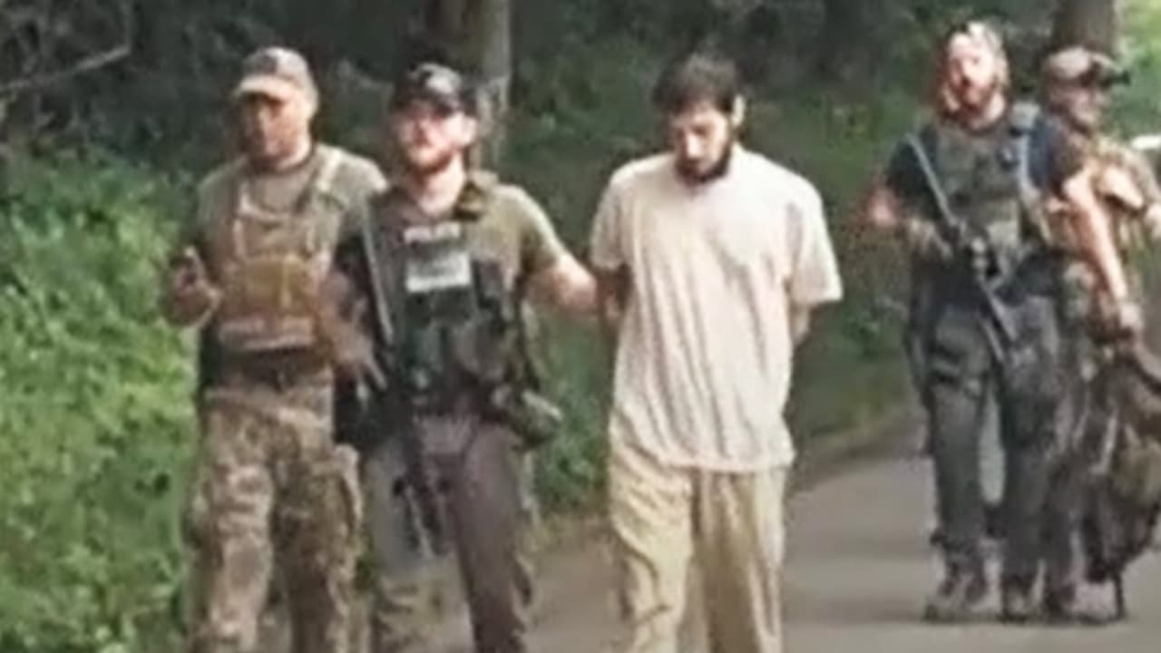 Capturan a Michael Burham en una zona boscosa, más de una semana después de que se fugó de una prisión de Pensilvania