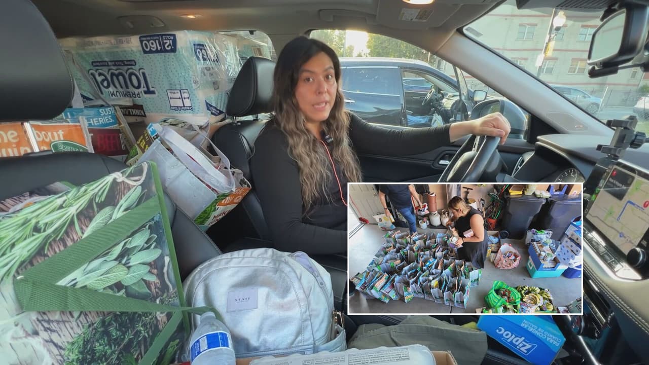 Hermanas recaudan comida y la reparten a familias que temen salir por ICE