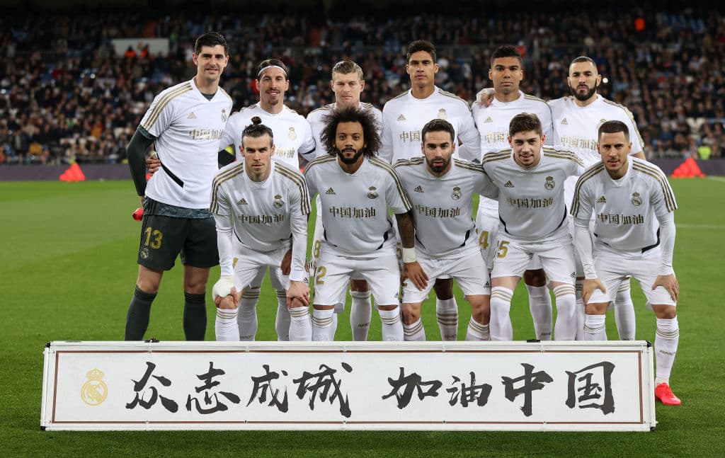 El Real Madrid salió con un mensaje de apoyo a China por la crisis que vive con el Coronavirus.