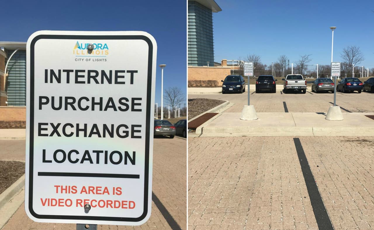 Policía de Aurora instala espacios para hacer transacciones de ventas por internet