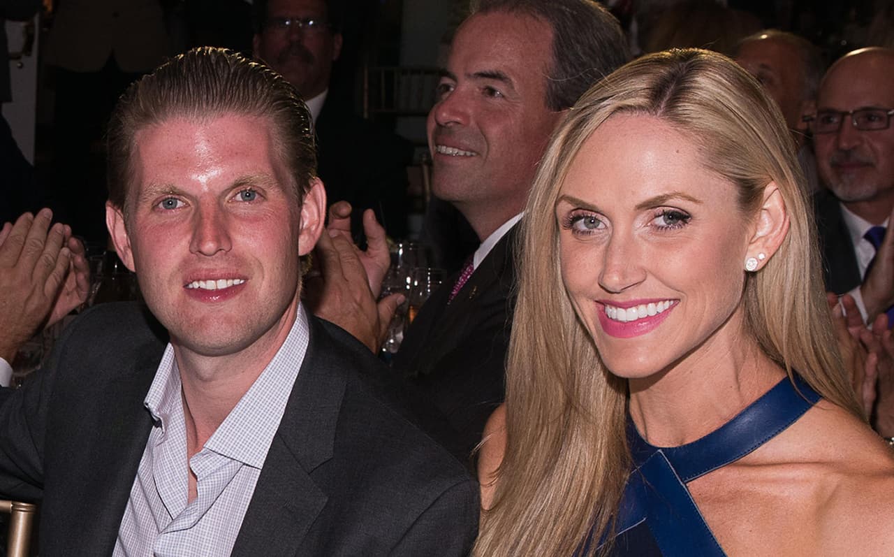 Eric Trump junto a Lara Yunaska.