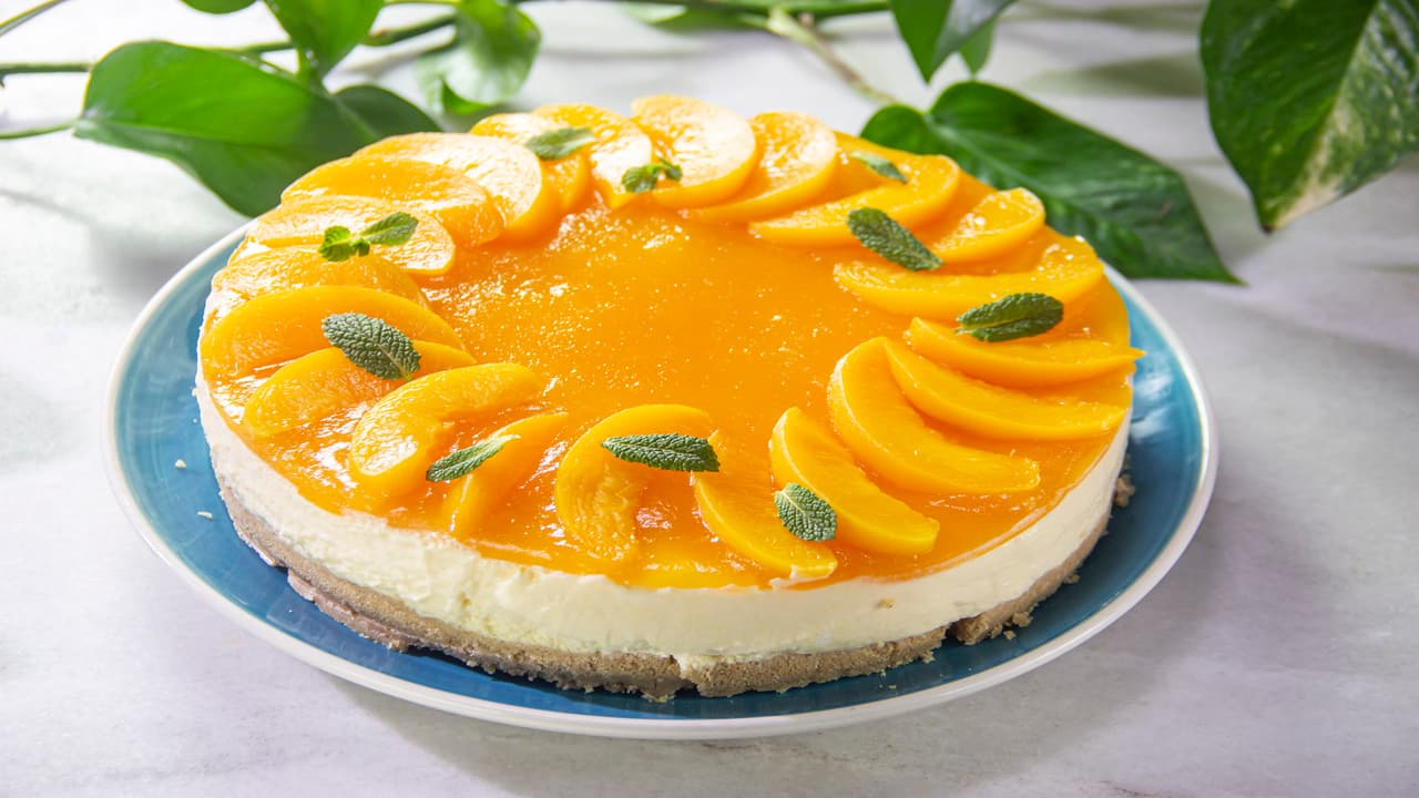Cheesecake de durazno