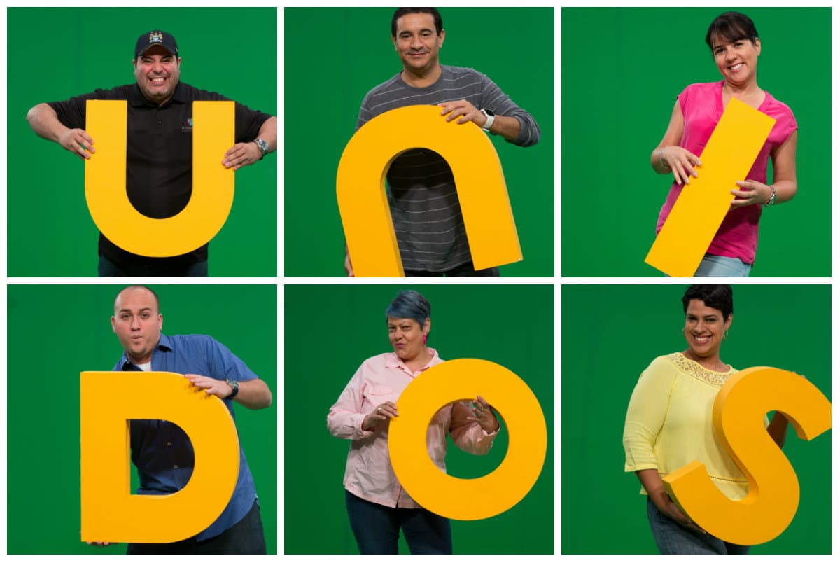 Empleados y talentos de Univision Puerto Rico formaron parte de la campaña.